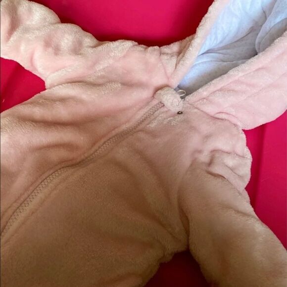 Warm Pink Baby Snowsuit - Picture 1 of 4